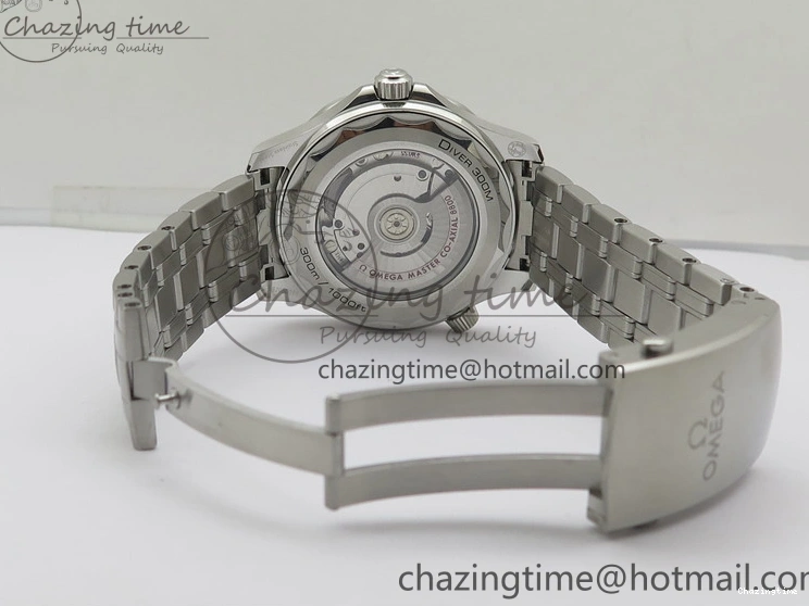 0401 Seamaster Diver 300M ORF 1:1 Best Edition Blue Ceramic Gray Dial on SS Bracelet A HighQuality 7867